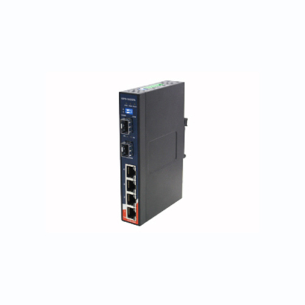 Oring Networking Slim Type 4 x 10/100/1000TX (RJ-45) PoE+, 2 x 100/1000Base-X SFP slot IGPS-1042GPA